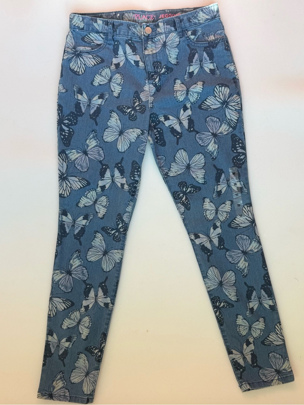 The Children’s Place Butterfly All Over Print Jeggings Size 16 Stretch